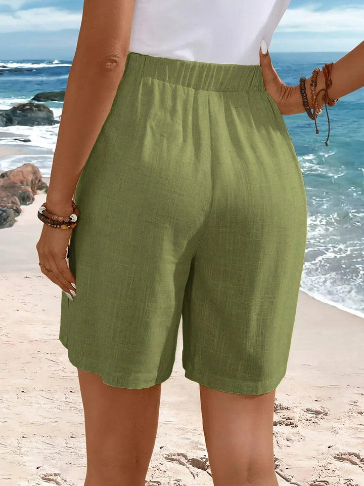 Grace & Jess | Comfortable Shorts With Buttons