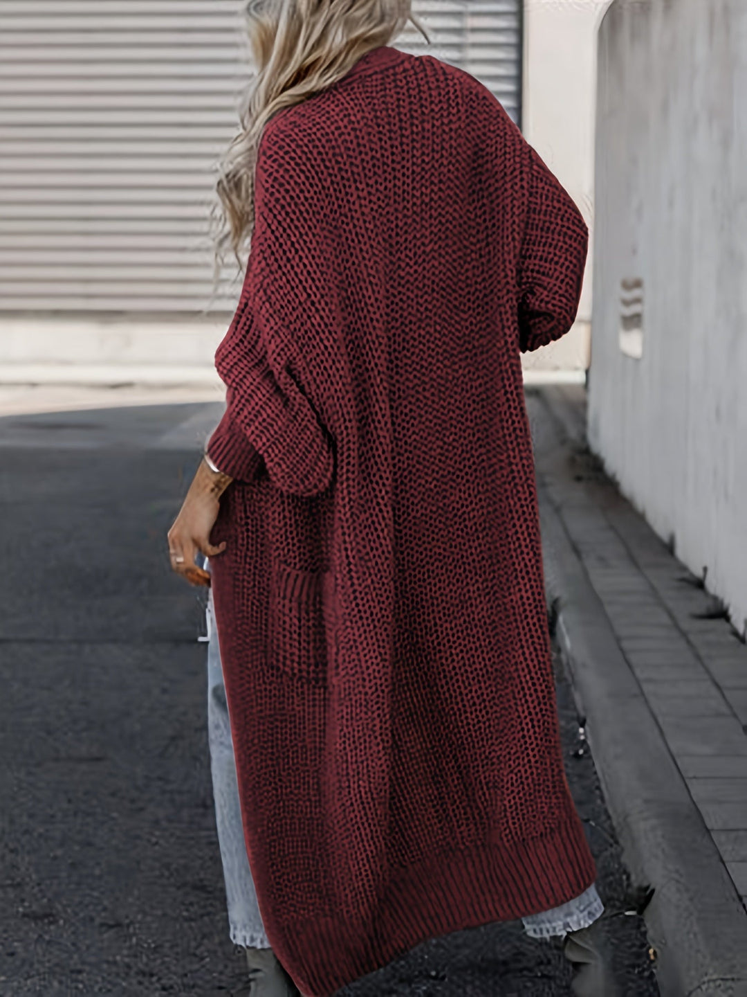 Grace & Jess | Elegant Deep V-Neck Long Sleeve Cardigan