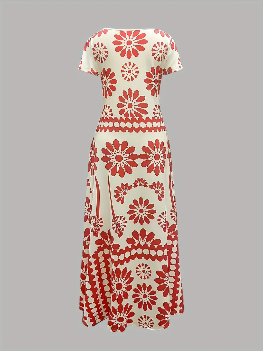 Grace & Jess | Floral Print Elegant Tropical Print Dress