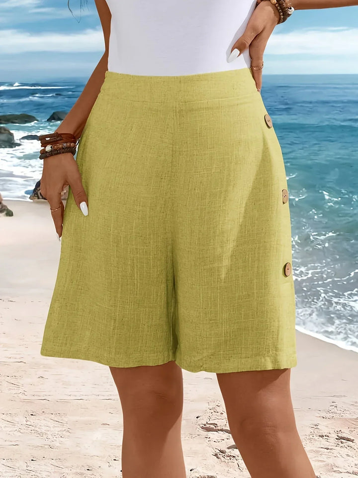Grace & Jess | Comfortable Shorts With Buttons