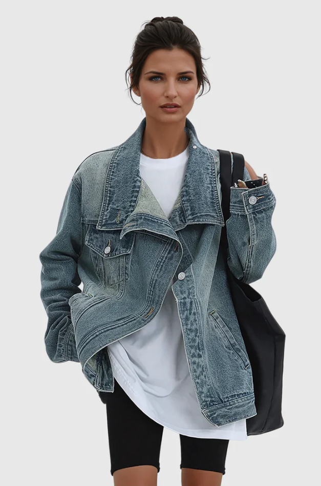 Grace & Jess | Women’s Artistic Denim Jacket