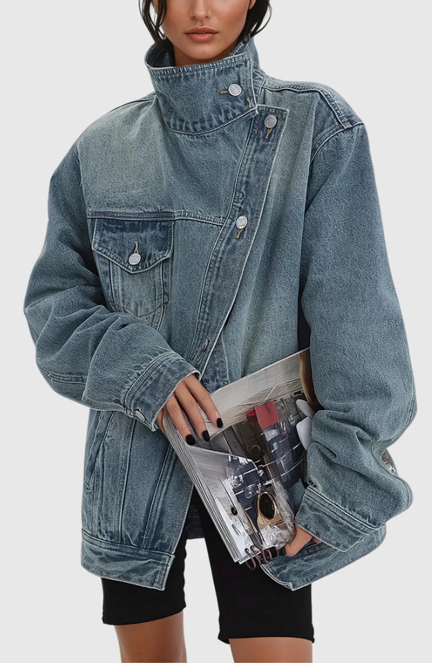 Grace & Jess | Women’s Artistic Denim Jacket