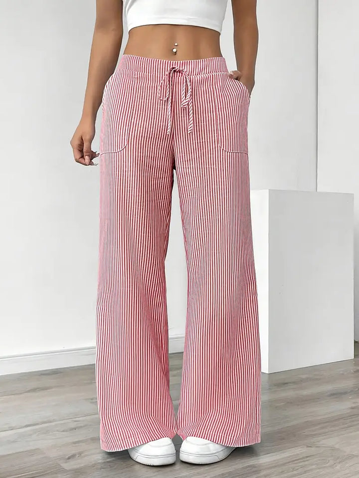 Grace & Jess | Striped Pant With Pockets