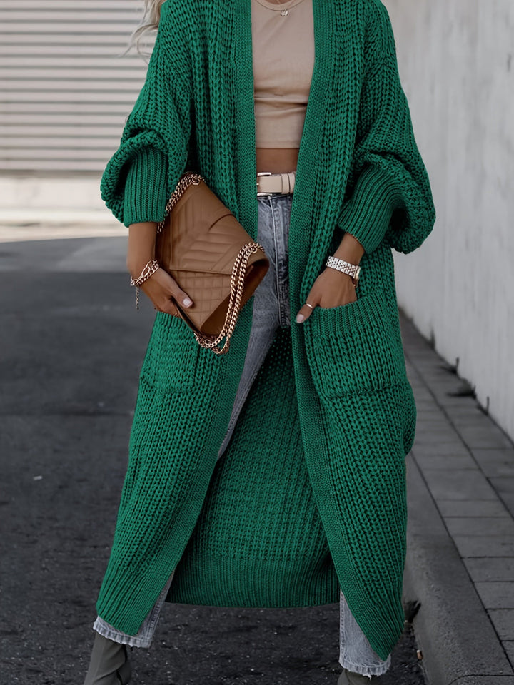 Grace & Jess | Elegant Deep V-Neck Long Sleeve Cardigan
