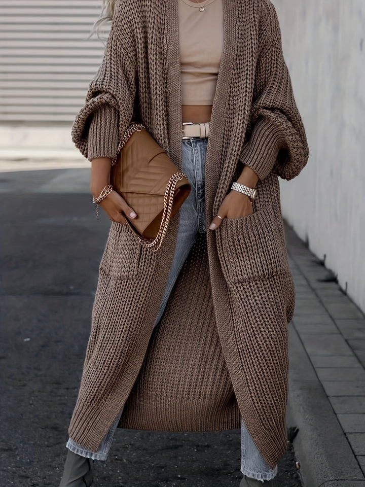 Grace & Jess | Elegant Deep V-Neck Long Sleeve Cardigan