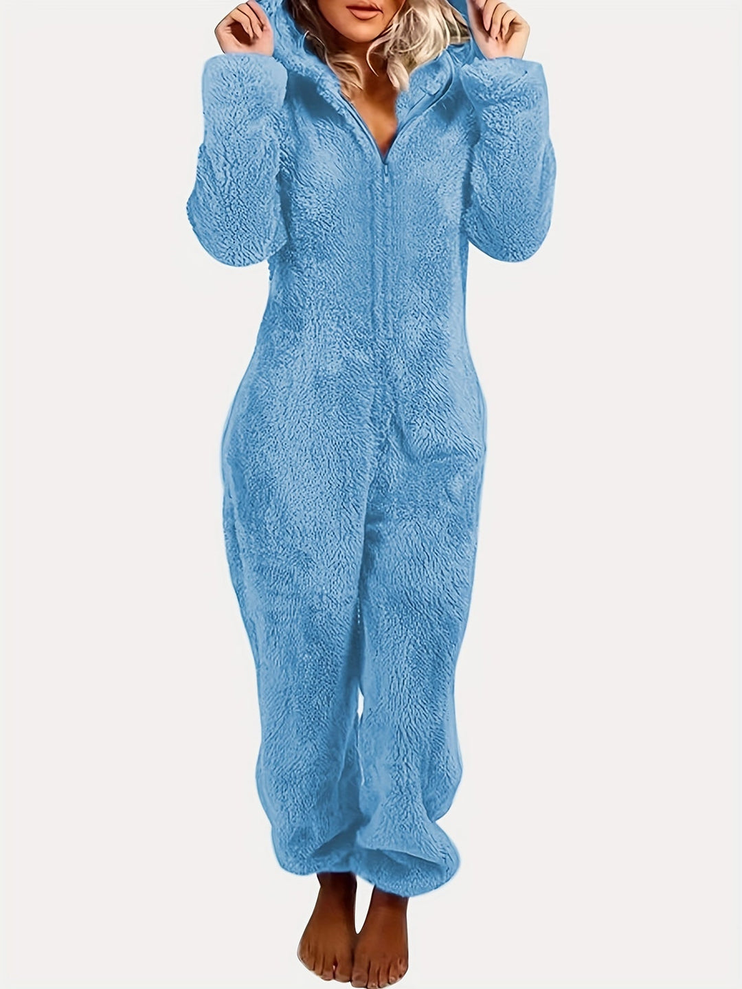 Grace & Jess | Plush Fleece Pyjama Jumpsuit -