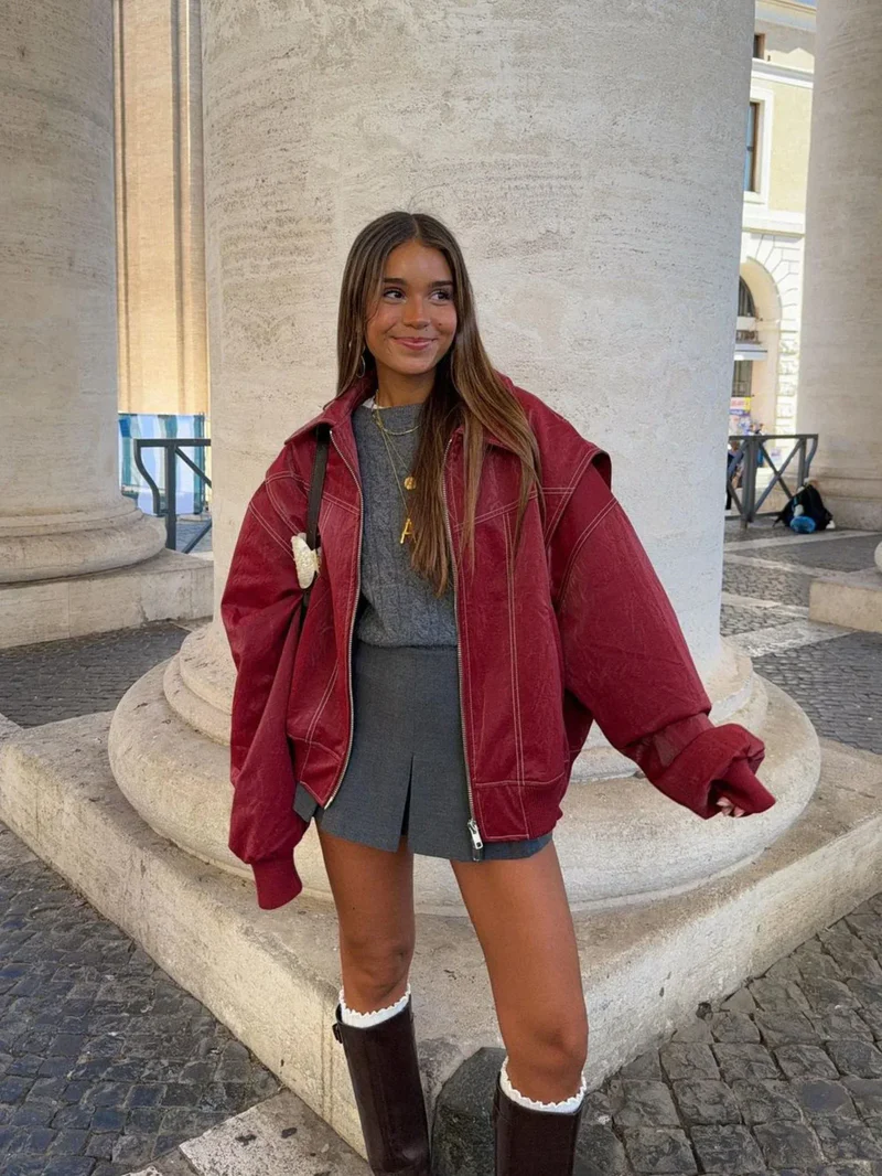 Grace & Jess | Oversized Contrast Jacket