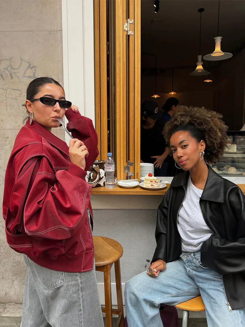 Grace & Jess | Oversized Contrast Jacket