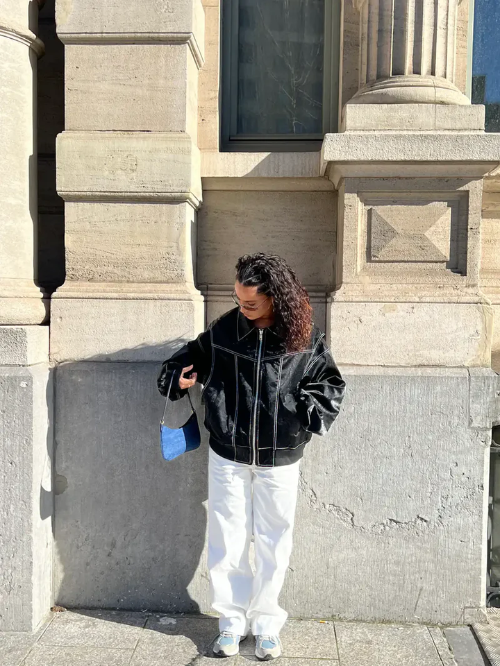 Grace & Jess | Oversized Contrast Jacket