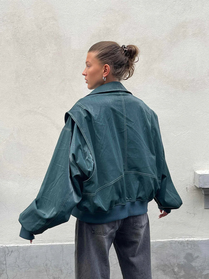 Grace & Jess | Oversized Contrast Jacket
