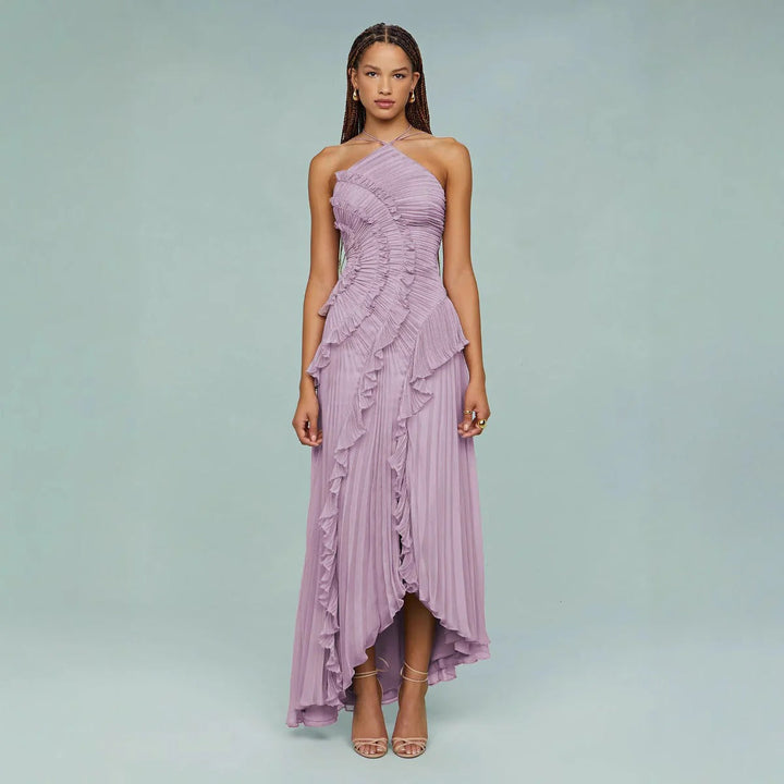 Grace & Jess | Long dress with ruffles