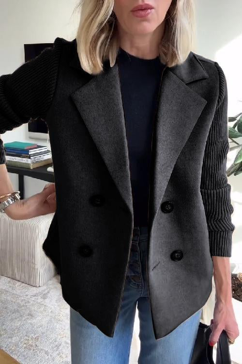 Grace & Jess | Knit-Sleeve Blazer