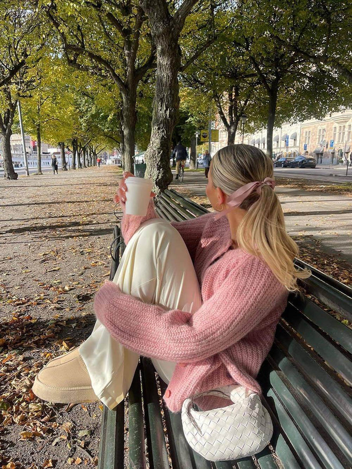 Grace & Jess | Loose Solid Color Long Sleeve Cardigan