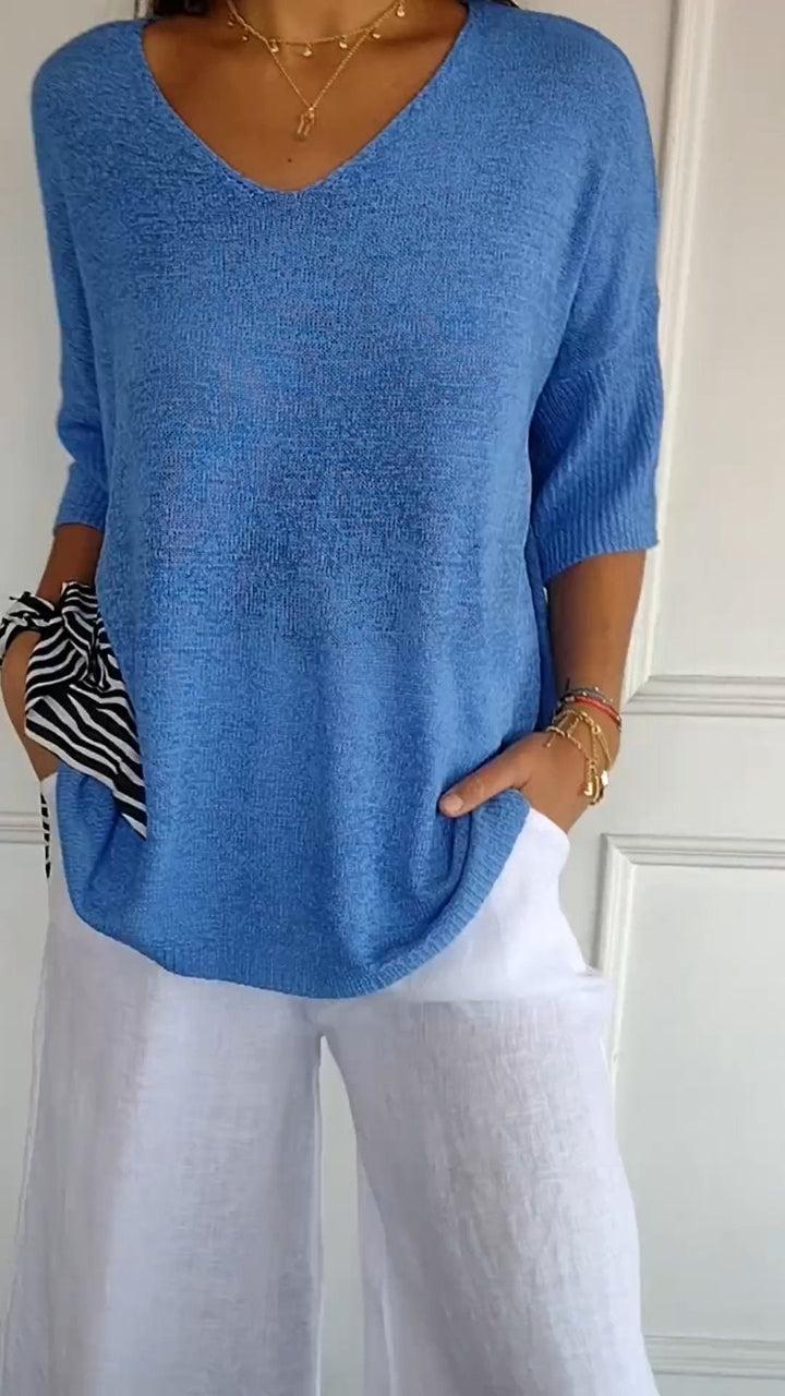 Grace & Jess | Timeless V-Neck Top
