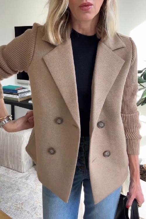 Grace & Jess | Knit-Sleeve Blazer