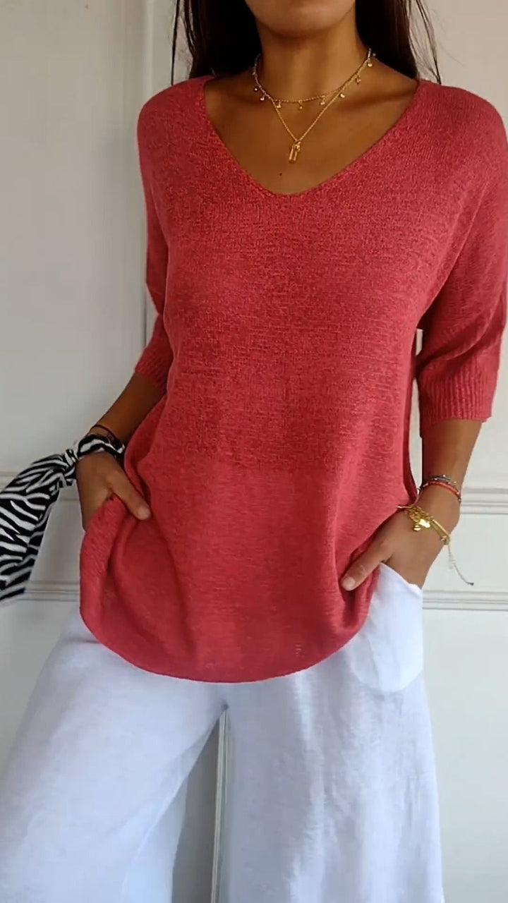 Grace & Jess | Timeless V-Neck Top