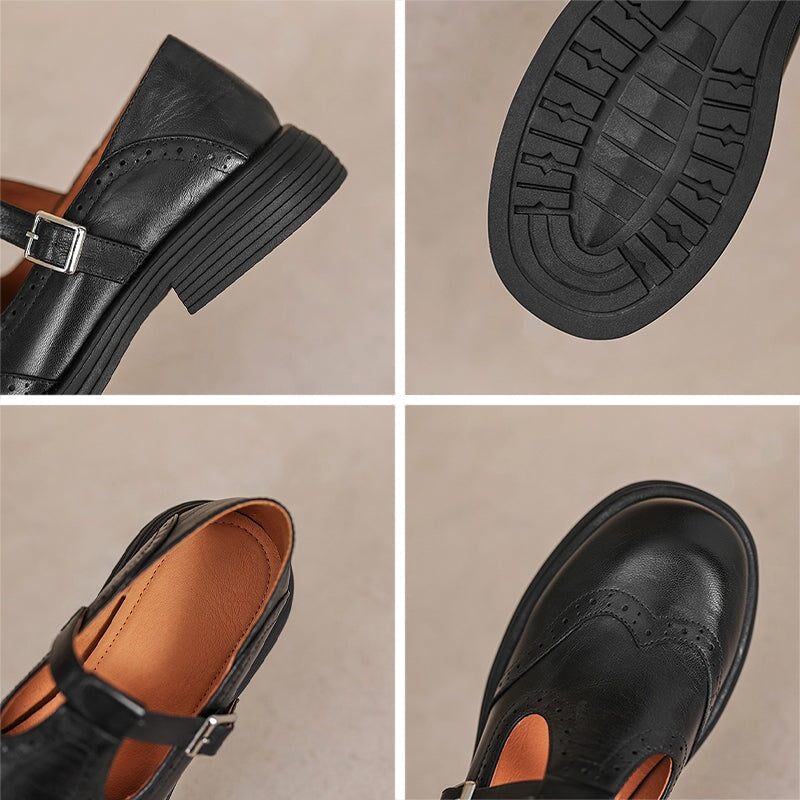 Grace & Jess | Elegant Mary Jane Leather Shoes