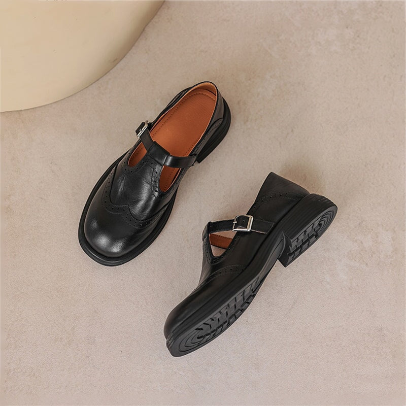 Grace & Jess | Elegant Mary Jane Leather Shoes