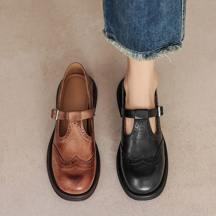 Grace & Jess | Elegant Mary Jane Leather Shoes
