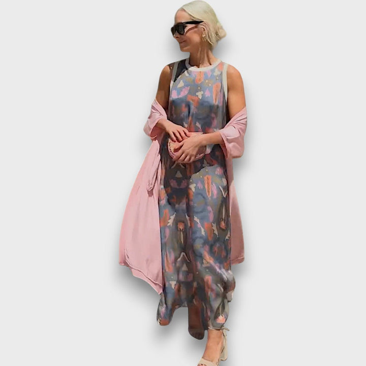 Grace & Jess | Maxi dress with cardigan