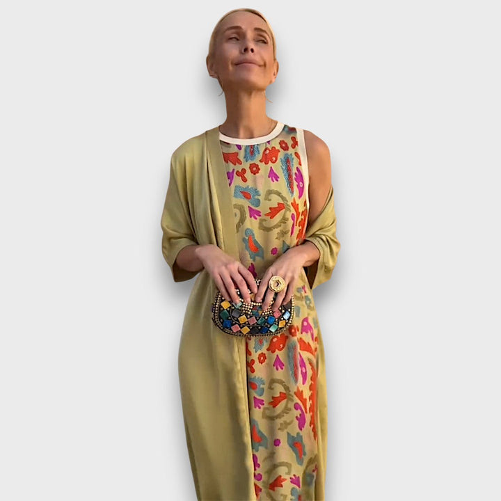 Grace & Jess | Maxi dress with cardigan