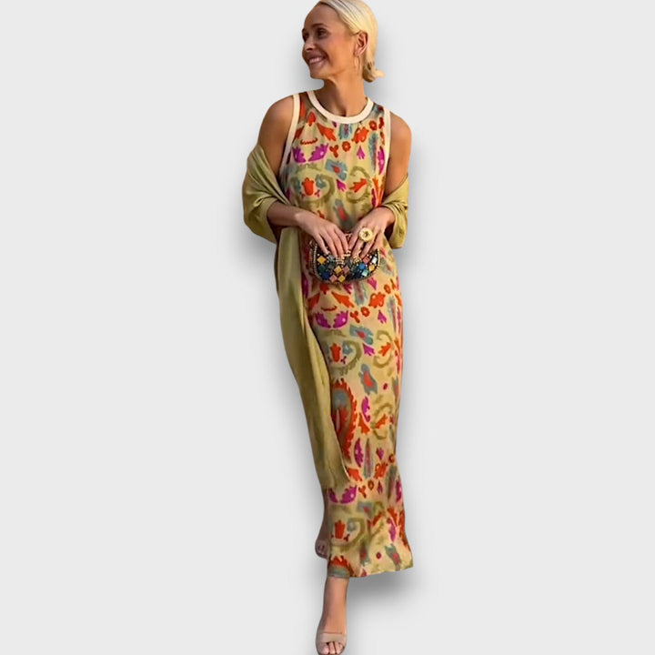Grace & Jess | Maxi dress with cardigan