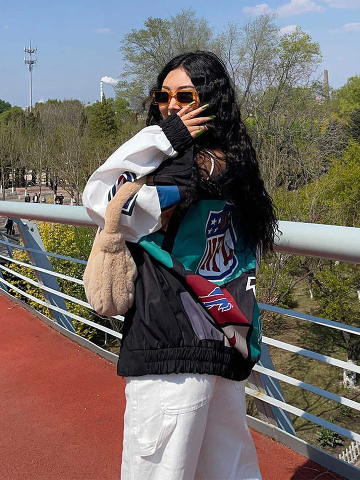 Grace & Jess | Block Long Sleeve Trench Coat Jacket