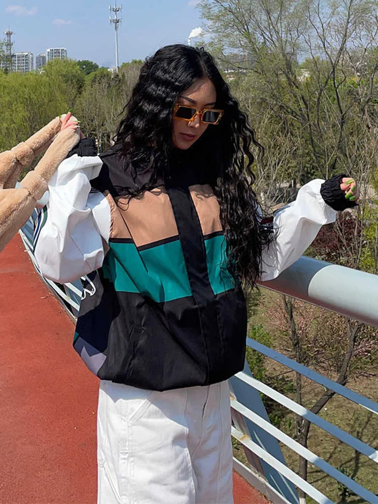 Grace & Jess | Block Long Sleeve Trench Coat Jacket