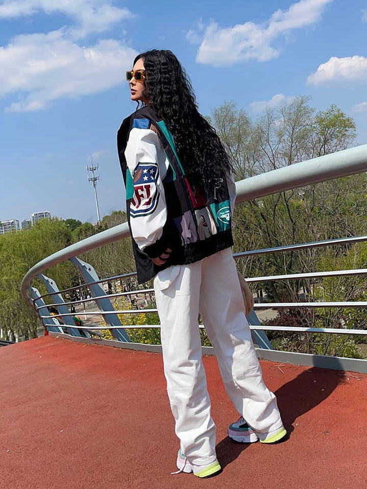 Grace & Jess | Block Long Sleeve Trench Coat Jacket