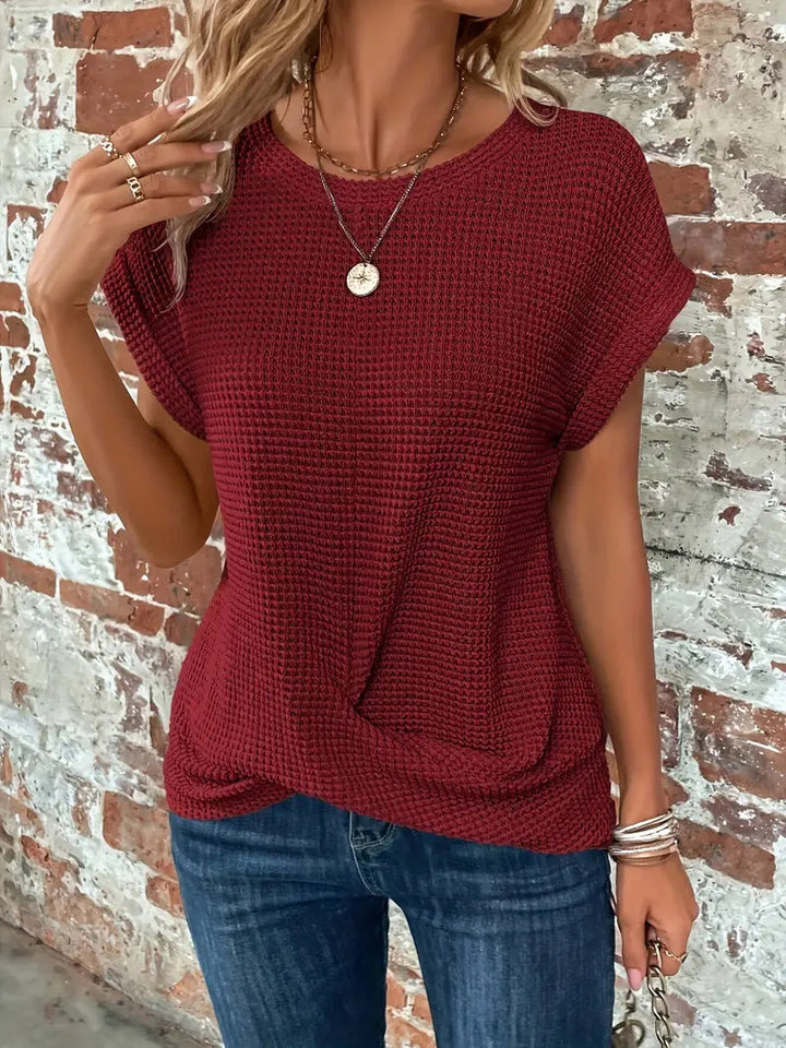 Grace & Jess | Women's Blouse Elegant Round Neck Design