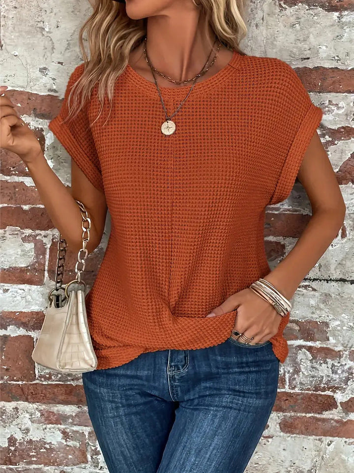 Grace & Jess | Women's Blouse Elegant Round Neck Design
