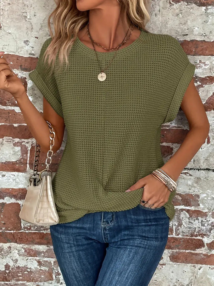 Grace & Jess | Women's Blouse Elegant Round Neck Design