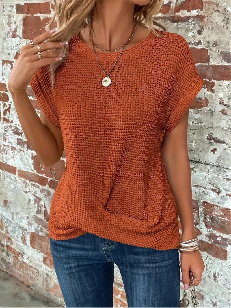 Grace & Jess | Women's Blouse Elegant Round Neck Design