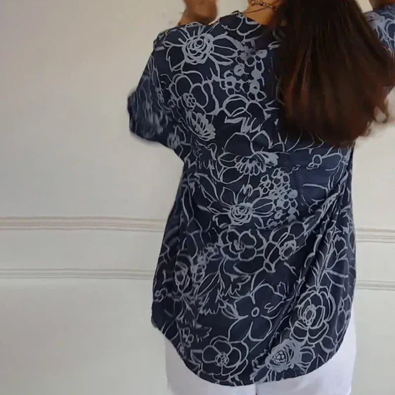 Grace & Jess |  Printed Button-Up Shirt
