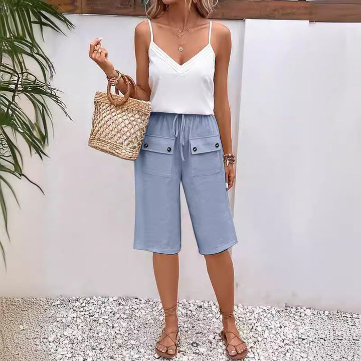 Grace & Jess | Pocket Button Shorts