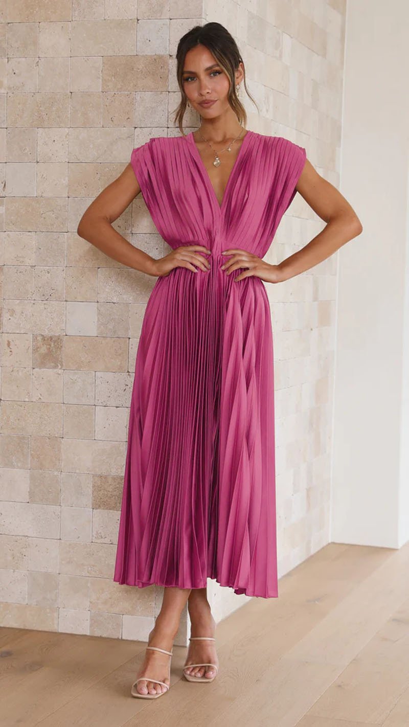 Madisyn | Women's Pleated Skirt Dress