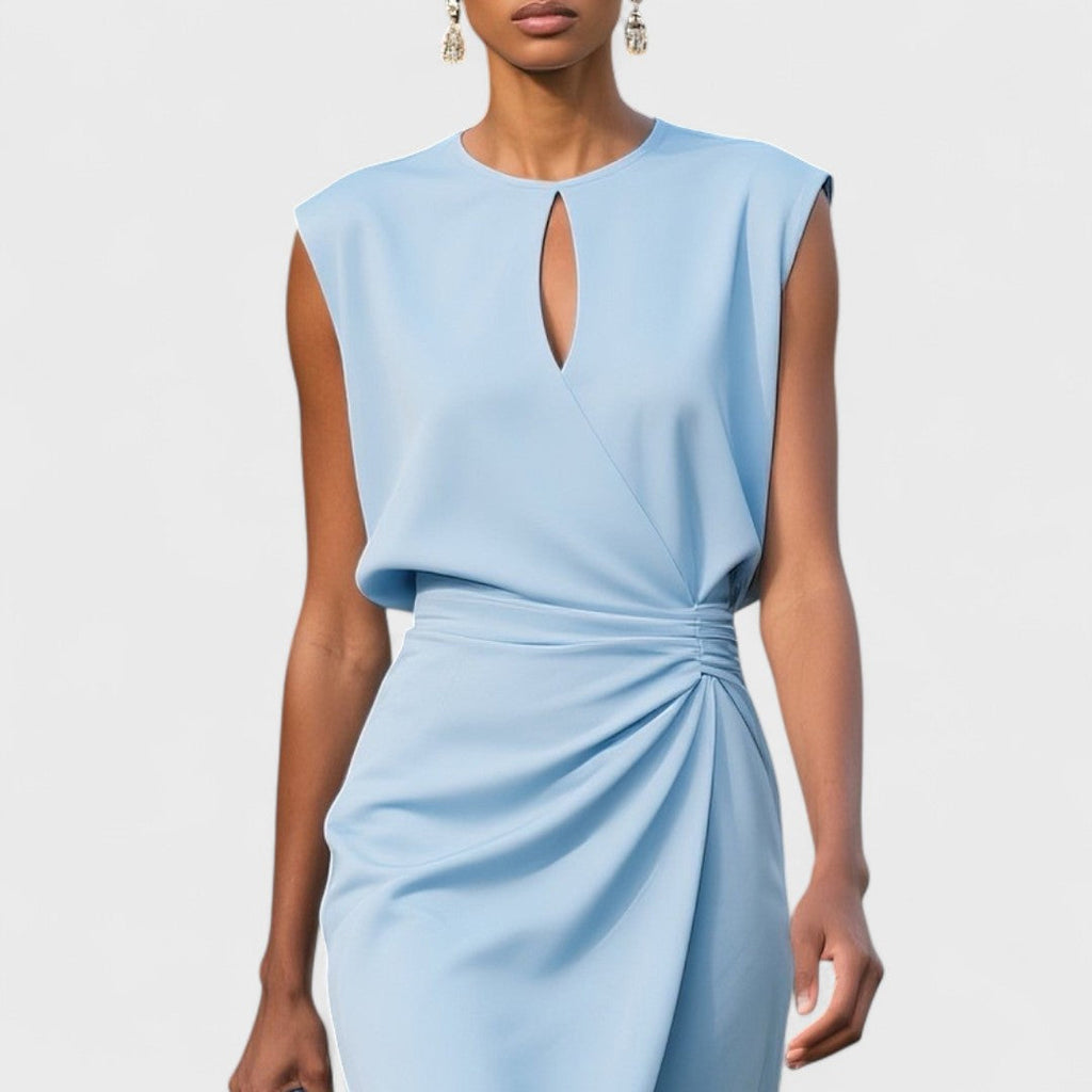 Jessamine | Women's Draped Waist Midi Dress
