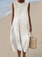 Cove | Women's Textured Sleeveless Beach Midi Dress