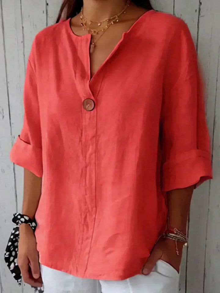 Grace & Jess | RELAXED V-NECK BLOUSE