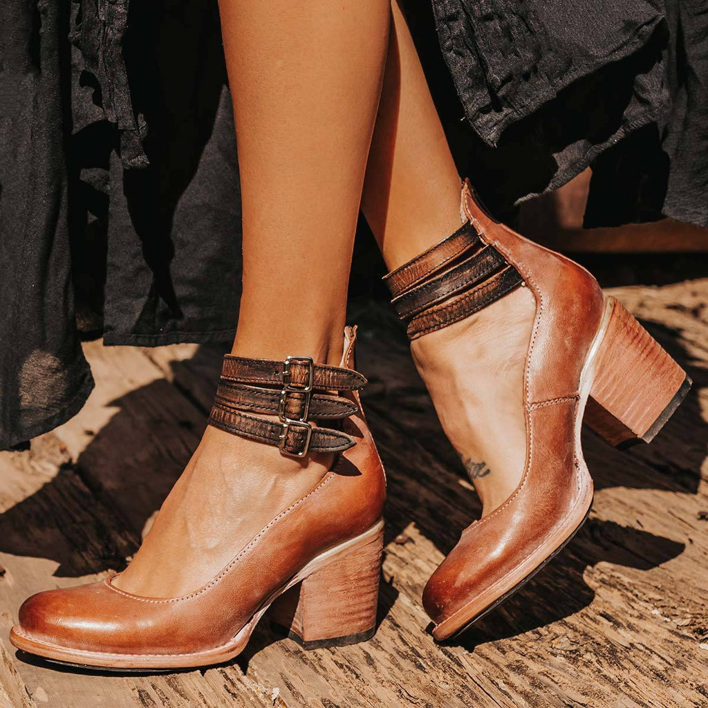 Debora | Women's Block Heel Strap Shoes