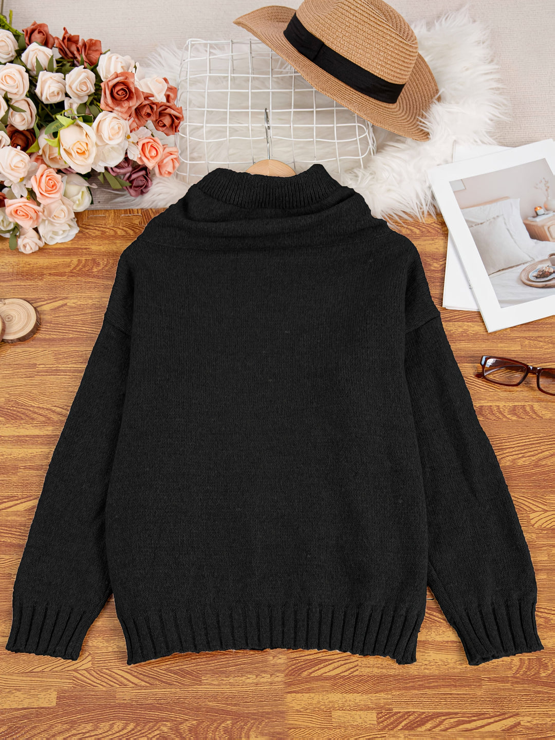 Grace & Jess | Long Sleeve Sweater With Pocket