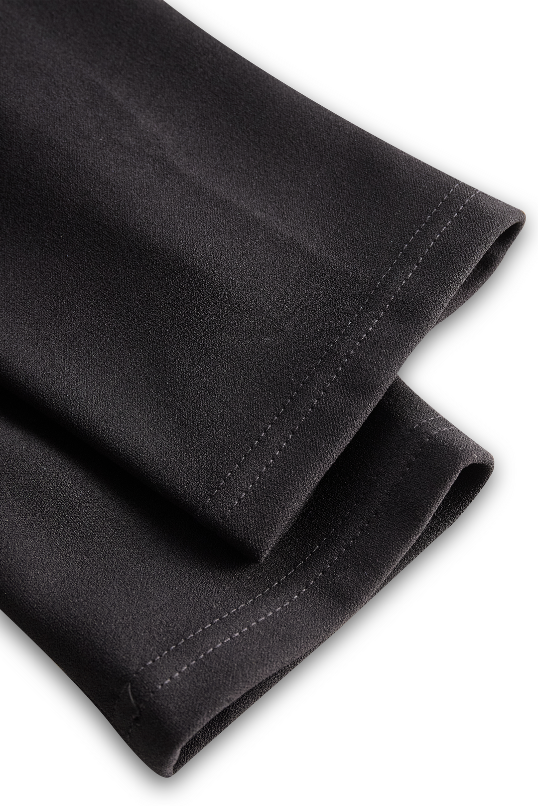 Serena | Refined Black Belted Sheath Dress with Mandarin Collar