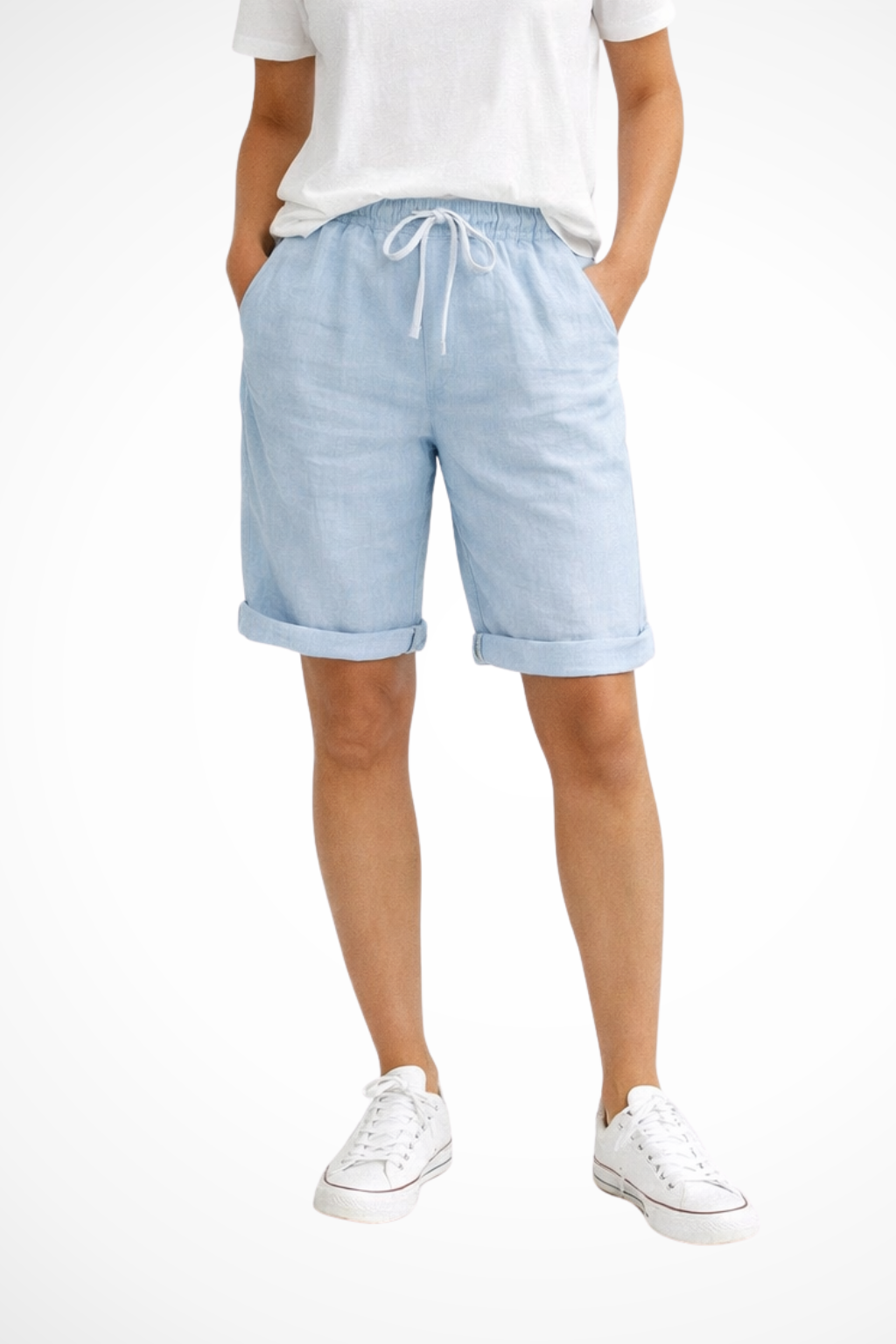 Lila | Women's Relaxed Fit Linen Bermuda Shorts