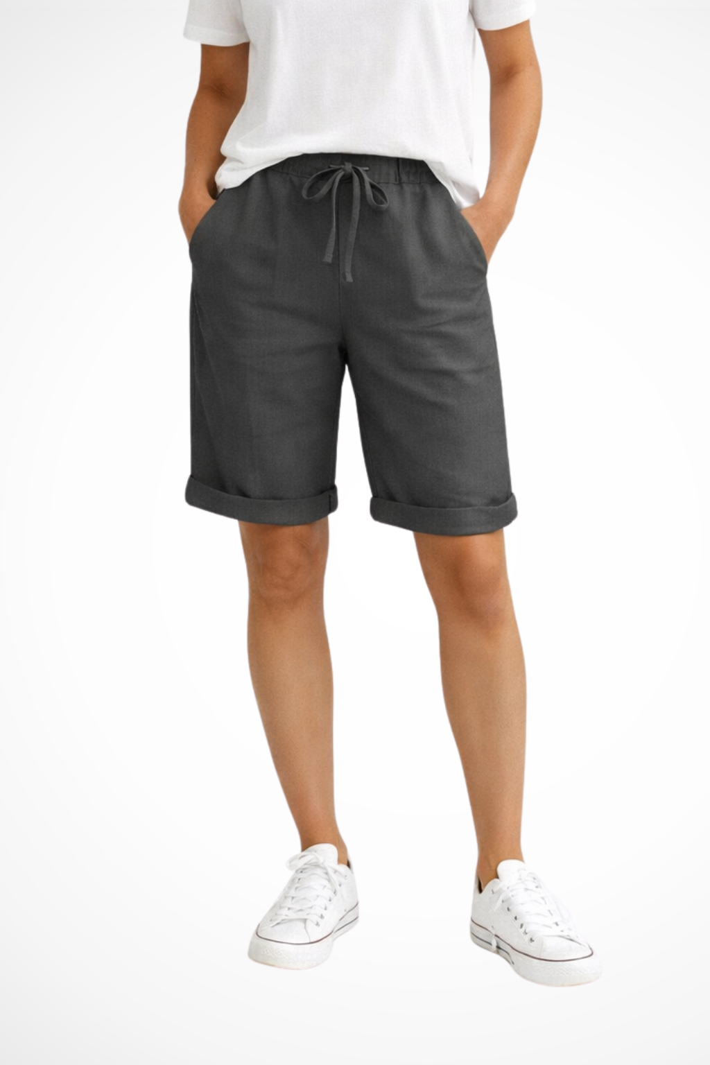 Lila | Women's Relaxed Fit Linen Bermuda Shorts