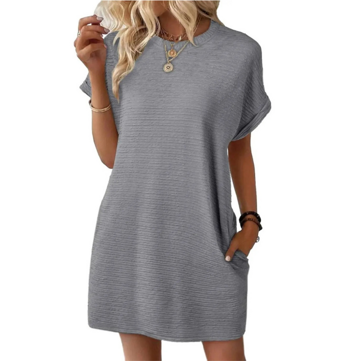 Grace & Jess | Minimalist Round Neck Summer Dress