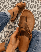 Ismera | Women's Toe Ring Slip-On Boho Summer Slides