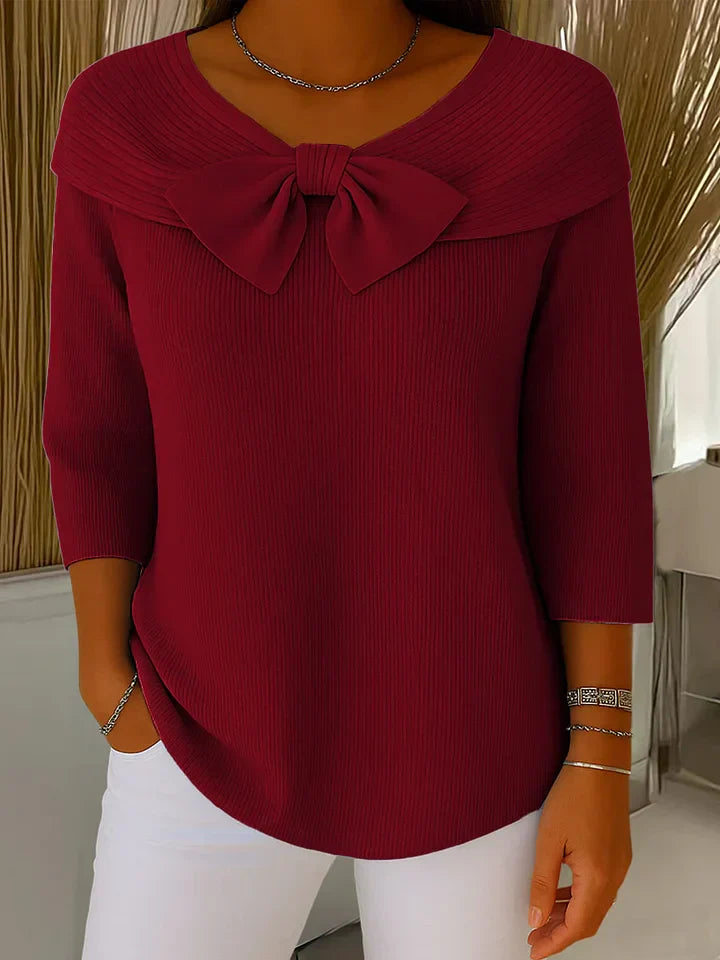 Maison Valmont™ | Elegance Bow Jumper