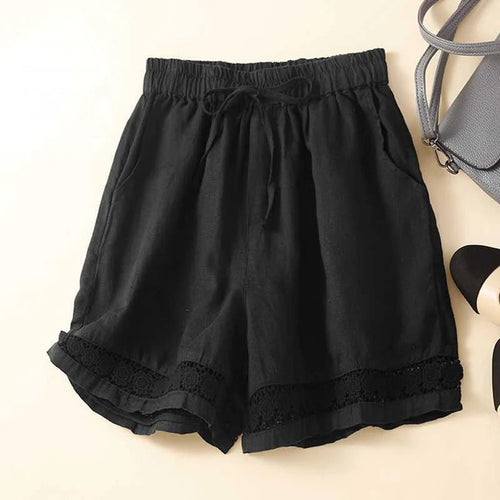 Amabel | Women's Embroidered Hem Summer Shorts