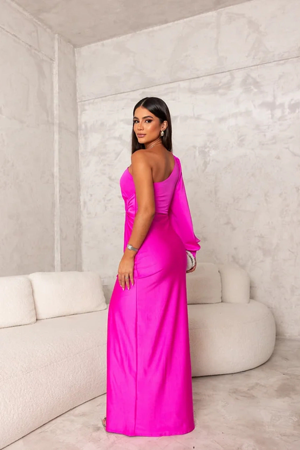 Melisande | Women's One Shoulder Evening Maxi Dress