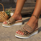 Bodhi | Women's Printed Double Strap Espadrille Platform Sandals